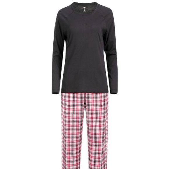 Blue Mountain Red Plaid Women's Flannel Pajama Set  NWT Size large - Picture 9 of 9